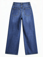 Women’s High-Waisted Wide Leg Jeans – Stretchy Straight Fit Casual Denim