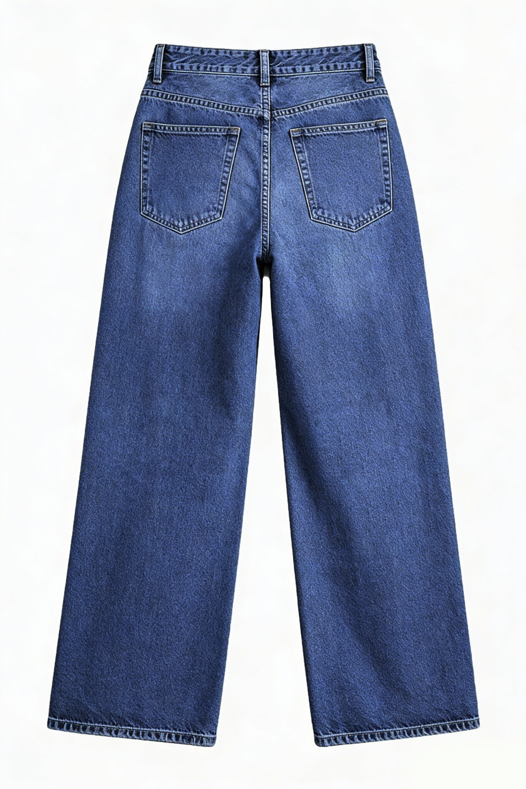 Women’s High-Waisted Wide Leg Jeans – Stretchy Straight Fit Casual Denim